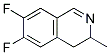 6,7-DIFLUORO-3,4-DIHYDRO-3-METHYLISOQUINOLINE Struktur