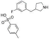 3-(3-FLUOROBENZYL)PYRROLIDINE 4-METHYLBENZENESULFONATE Struktur