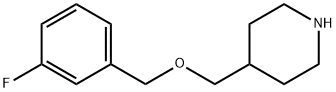 4-([(3-FLUOROBENZYL)OXY]METHYL)PIPERIDINE Struktur