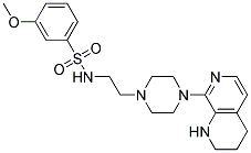 3-METHOXY-N-(2-[4-(1,2,3,4-TETRAHYDRO-1,7-NAPHTHYRIDIN-8-YL)PIPERAZIN-1-YL]ETHYL)BENZENESULFONAMIDE Struktur