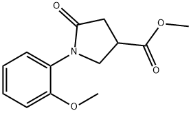 METHYL 1-(2-METHOXYPHENYL)-5-OXOPYRROLIDINE-3-CARBOXYLATE Struktur