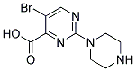 5-BROMO-2-PIPERAZIN-1-YLPYRIMIDINE-4-CARBOXYLIC ACID Struktur