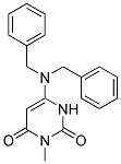 6-(DIBENZYLAMINO)-3-METHYLPYRIMIDINE-2,4(1H,3H)-DIONE Struktur