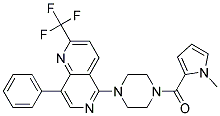 5-(4-[(1-METHYL-1H-PYRROL-2-YL)CARBONYL]PIPERAZIN-1-YL)-8-PHENYL-2-(TRIFLUOROMETHYL)-1,6-NAPHTHYRIDINE Struktur