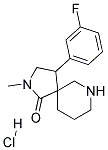 4-(3-FLUOROPHENYL)-2-METHYL-2,7-DIAZASPIRO[4.5]DECAN-1-ONE HYDROCHLORIDE Struktur