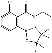 ETHYL 2-BROMOBENZOATE-6-BORONIC ACID PINACOL ESTER Struktur