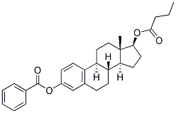 BETA-ESTRADIOL 3-BENZOATE 17-N-BUTYRATE Struktur