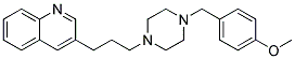 3-(3-[4-(4-METHOXYBENZYL)PIPERAZIN-1-YL]PROPYL)QUINOLINE Struktur