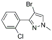 4-BROMO-3-(2-CHLOROPHENYL)-1-METHYL-1H-PYRAZOLE Struktur