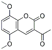 3-ACETYL-5,8-DIMETHOXY-CHROMEN-2-ONE Struktur