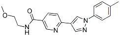 N-(2-METHOXYETHYL)-6-[1-(4-METHYLPHENYL)-1H-PYRAZOL-4-YL]NICOTINAMIDE Struktur