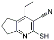 4-ETHYL-2-MERCAPTO-6,7-DIHYDRO-5H-CYCLOPENTA[B]PYRIDINE-3-CARBONITRILE Struktur