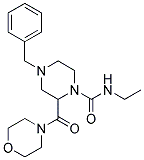 4-BENZYL-N-ETHYL-2-(MORPHOLIN-4-YLCARBONYL)PIPERAZINE-1-CARBOXAMIDE Struktur