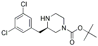 (R)-3-(3,5-DICHLORO-BENZYL)-PIPERAZINE-1-CARBOXYLIC ACID TERT-BUTYL ESTER Struktur