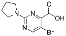 5-BROMO-2-PYRROLIDIN-1-YLPYRIMIDINE-4-CARBOXYLIC ACID Struktur