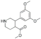 METHYL 3-(3,5-DIMETHOXYPHENYL)PIPERIDINE-4-CARBOXYLATE Struktur