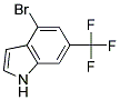 6-(TRIFLUOROMETHYL)-4-BROMO INDOLE Struktur