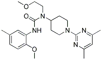 N-[1-(4,6-DIMETHYLPYRIMIDIN-2-YL)PIPERIDIN-4-YL]-N-(2-METHOXYETHYL)-N'-(2-METHOXY-5-METHYLPHENYL)UREA Struktur