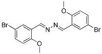 5,5'-DIBROMO-2,2'-DIMETHOXYBENZALDAZINE Struktur