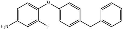 4-(4-BENZYLPHENOXY)-3-FLUOROANILINE Struktur