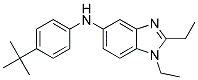 (4-TERT-BUTYL-PHENYL)-(1,2-DIETHYL-1H-BENZOIMIDAZOL-5-YL)-AMINE Struktur