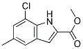 7-CHLORO-5-METHYL-1H-INDOLE-2-CARBOXYLIC ACID METHYL ESTER Struktur