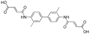 3-[4'-(3-CARBOXY-ACRYLOYLAMINO)-3,3'-DIMETHYL-BIPHENYL-4-YLCARBAMOYL]-ACRYLIC ACID Struktur