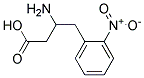 3-AMINO-4-(2-NITROPHENYL)BUTANOIC ACID Struktur