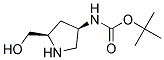 (2R,4R)-2-HYDROXYMETHYL-4-BOC-AMINO PYRROLIDINE Struktur