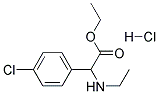 ETHYL (4-CHLOROPHENYL)(ETHYLAMINO)ACETATE HYDROCHLORIDE Struktur