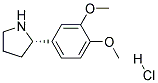 (S)-2-(3,4-DIMETHOXYPHENYL)PYRROLIDINE HYDROCHLORIDE Struktur