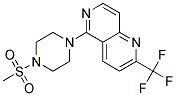 5-[4-(METHYLSULFONYL)PIPERAZIN-1-YL]-2-(TRIFLUOROMETHYL)-1,6-NAPHTHYRIDINE Struktur