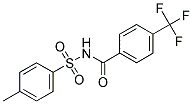 4-METHYL-N-(4-TRIFLUOROMETHYL-BENZOYL)-BENZENESULFONAMIDE Struktur