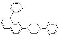 8-PYRIMIDIN-5-YL-2-(4-PYRIMIDIN-2-YLPIPERAZIN-1-YL)QUINOLINE Struktur