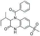 4-BENZOYL-3-SEC-BUTYL-7-(METHYLSULFONYL)-3,4-DIHYDROQUINOXALIN-2(1H)-ONE Struktur