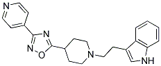 3-(2-[4-(3-PYRIDIN-4-YL-1,2,4-OXADIAZOL-5-YL)PIPERIDIN-1-YL]ETHYL)-1H-INDOLE Struktur