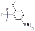 4-METHOXY-3-(TRIFLUOROMETHYL)ANILINE HYDROCHLORIDE Struktur