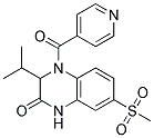 4-ISONICOTINOYL-3-ISOPROPYL-7-(METHYLSULFONYL)-3,4-DIHYDROQUINOXALIN-2(1H)-ONE Struktur