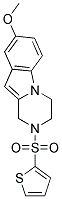 8-METHOXY-2-(2-THIENYLSULFONYL)-1,2,3,4-TETRAHYDROPYRAZINO[1,2-A]INDOLE Struktur