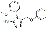 4-(2-METHOXYPHENYL)-5-(PHENOXYMETHYL)-4H-1,2,4-TRIAZOLE-3-THIOL Struktur