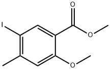 METHYL 5-IODO-2-METHOXY-4-METHYLBENZOATE Struktur