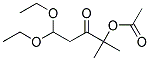 ACETIC ACID 4,4-DIETHOXY-1,1-DIMETHYL-2-OXO-BUTYL ESTER Struktur