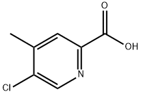 5-CHLORO-4-METHYL-PYRIDINE-2-CARBOXYLIC ACID Struktur