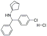 N-(4-CHLOROBENZHYDRYL)-NORBORNANAMINE HYDROCHLORIDE Struktur