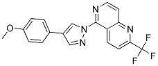 5-[4-(4-METHOXYPHENYL)-1H-PYRAZOL-1-YL]-2-(TRIFLUOROMETHYL)-1,6-NAPHTHYRIDINE Struktur