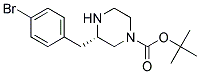 (S)-3-(4-BROMO-BENZYL)-PIPERAZINE-1-CARBOXYLIC ACID TERT-BUTYL ESTER Struktur