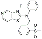 N-(2-FLUOROPHENYL)-N-[2-(METHYLSULFONYL)BENZYL][1,3]THIAZOLO[4,5-C]PYRIDIN-2-AMINE Struktur