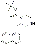 2-NAPHTHALEN-1-YLMETHYL-PIPERAZINE-1-CARBOXYLIC ACID TERT-BUTYL ESTER Struktur