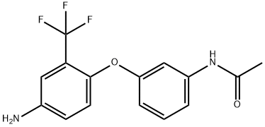 N-(3-[4-AMINO-2-(TRIFLUOROMETHYL)PHENOXY]-PHENYL)ACETAMIDE Struktur