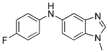 (4-FLUORO-PHENYL)-(1-METHYL-1H-BENZOIMIDAZOL-5-YL)-AMINE Struktur